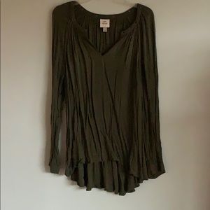 Flowy Dark Green Top